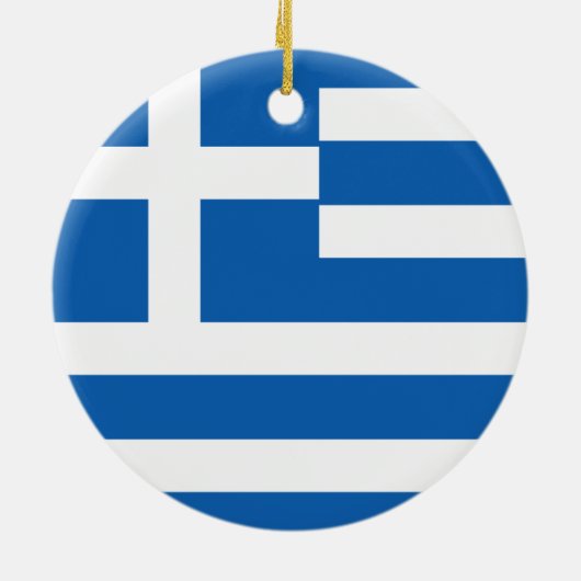 Griekse vlag keramisch ornament (Achterkant)