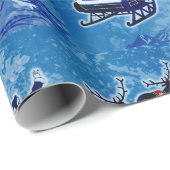 Griekse vlag Kerstpapier voor kerstcadeau Cadeaupapier (Rol Hoek)