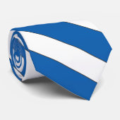 Griekse vlag Kleuren legante Stropdas (Opgerold)