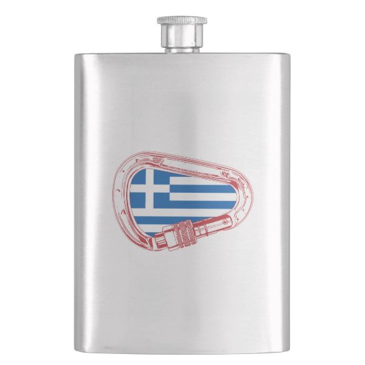 Griekse vlag klimmer Carabiner Flacon (Voorkant)