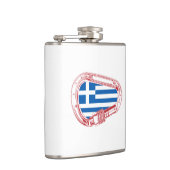 Griekse vlag klimmer Carabiner Heupfles (Rechts)