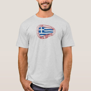 Griekse vlag klimmer Carabiner T-shirt
