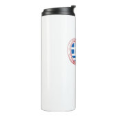 Griekse vlag klimmer Carabiner Thermosbeker (Gedraaid links)