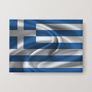 Griekse Vlag Knop Button