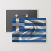 Griekse Vlag Knop Button (Voorkant / Achterkant)
