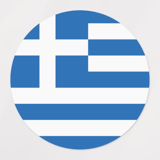 Griekse vlag labels (Design 1)