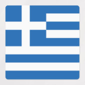 Griekse vlag labels (Design 2)