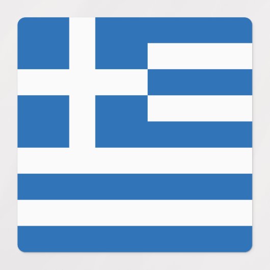 Griekse vlag labels (Design 2)