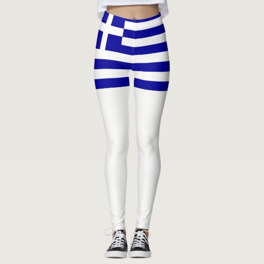 Griekse vlag leggings (Voorkant)