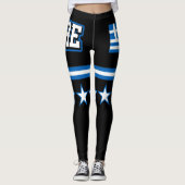 Griekse vlag leggings (Voorkant)
