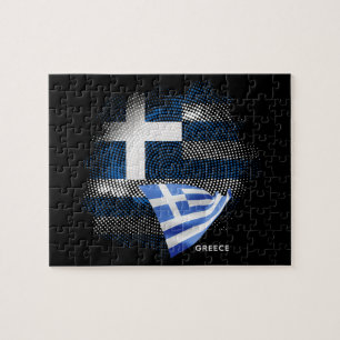 Griekse vlag legpuzzel