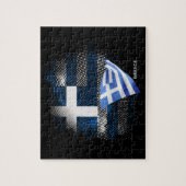 Griekse vlag legpuzzel (Verticaal)