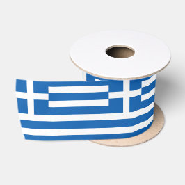Griekse vlag lint, patriottisch Griekenland /sport Satijnen Lint