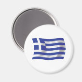 Griekse Vlag Magneet (Voorkant / Achterkant)