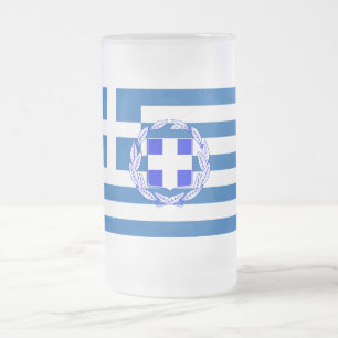 Griekse vlag matglas bierpul