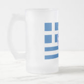 Griekse vlag matglas bierpul (Links)