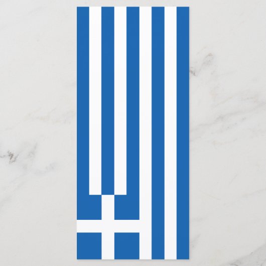 Griekse vlag menu (Achterkant)