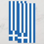 Griekse vlag menu (Voorkant / Achterkant)