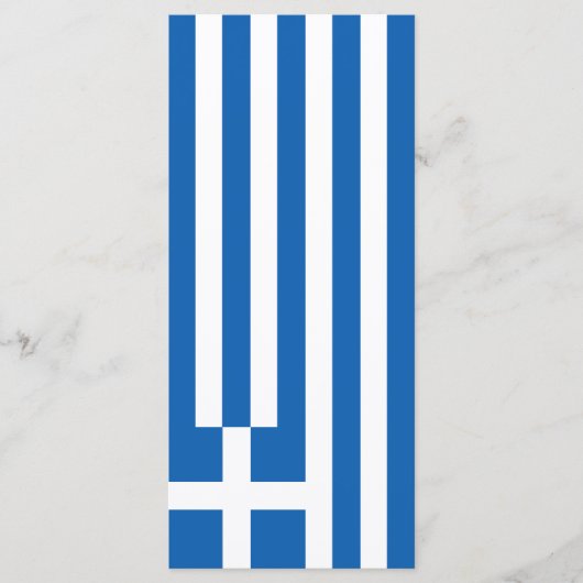 Griekse vlag menu (Voorkant)