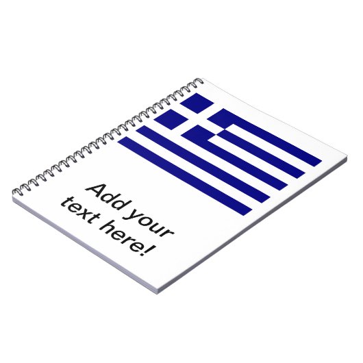 Griekse vlag notitieboek (Linkerzijde)