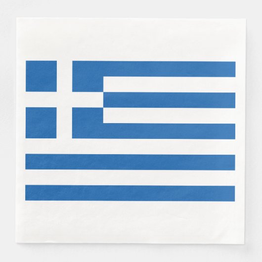 Griekse vlag papier servet (Voorkant)