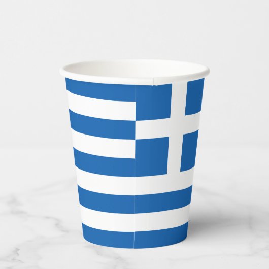 Griekse vlag papieren bekers (Rechts)