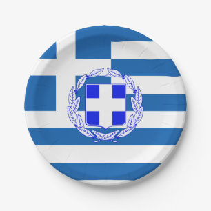 Griekse vlag papieren bordje