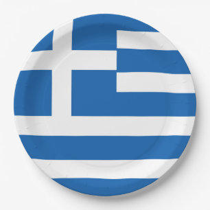 Griekse vlag papieren bordje