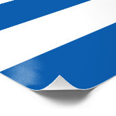 Griekse vlag perfect poster (Hoek)