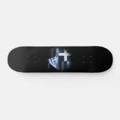 Griekse vlag persoonlijk skateboard (Horizontaal)