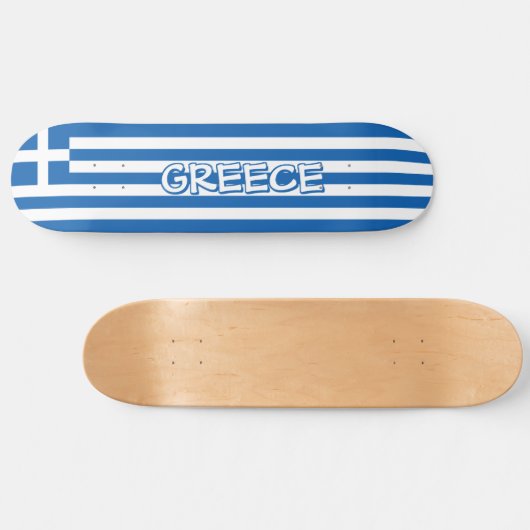 Griekse vlag persoonlijk skateboard (Horizontaal)