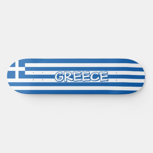 Griekse vlag persoonlijk skateboard (Horizontaal)