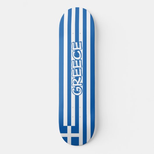 Griekse vlag persoonlijk skateboard (Voorkant)