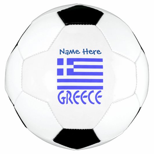 Griekse Vlag Persoonlijk Voetbal (Voorkant)
