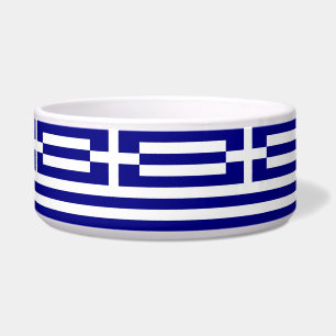 Griekse vlag Pet Bowl Voerbakje
