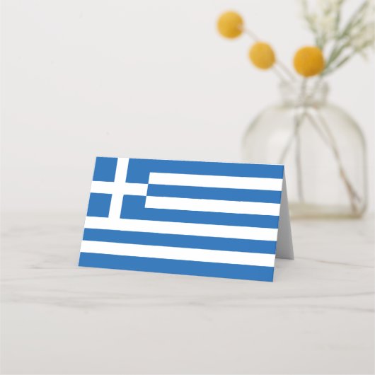 Griekse vlag plaatskaartje (Voorkant)