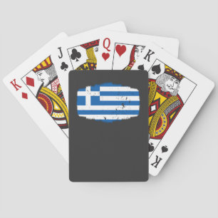 Griekse vlag pokerkaarten