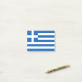 Griekse vlag post-it® notes (Op bureau)