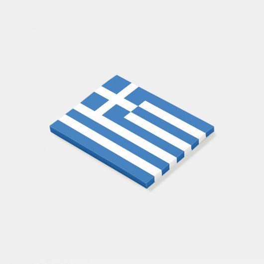 Griekse vlag post-it® notes (Schuin)