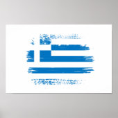 Griekse vlag poster (Voorkant)