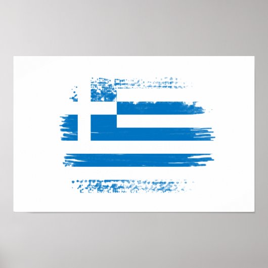 Griekse vlag poster (Voorkant)