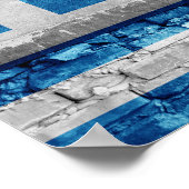 Griekse vlag poster (Hoek)