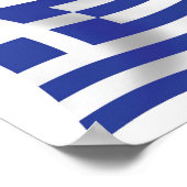 Griekse Vlag Poster Print (Hoek)
