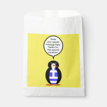 Griekse Vlag Pratende Mevrouw Pinguïn Persoonlijk