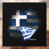 Griekse vlag raamsticker (Vel 2)