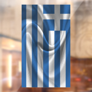 Griekse Vlag Raamsticker
