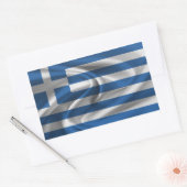 Griekse vlag rechthoekige sticker (Envelop)
