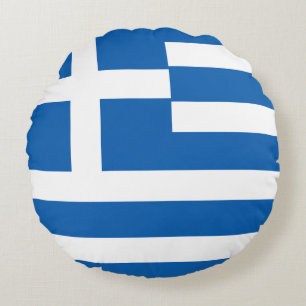Griekse vlag rond kussen
