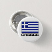 Griekse vlag ronde button 3,2 cm (Voorkant /achterkant)