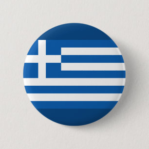Griekse vlag ronde button 5,7 cm